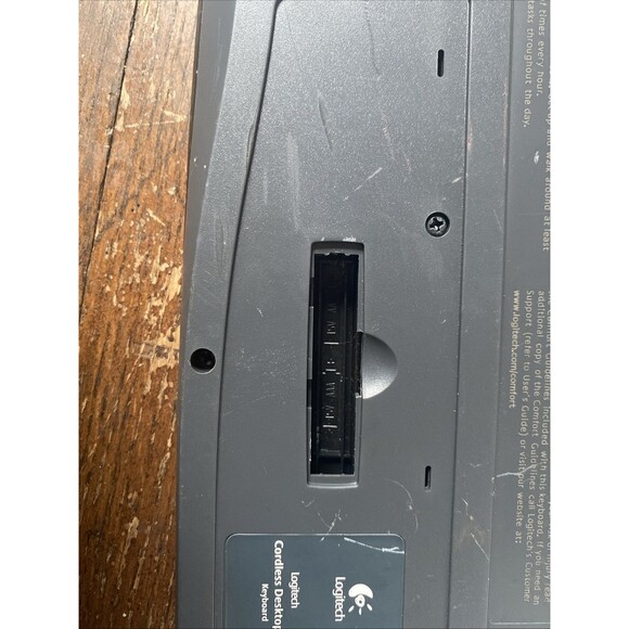 Logitech EX110 Cordless Desktop Wireless Keyboard No USB Receiver USED - Picture 11 of 12